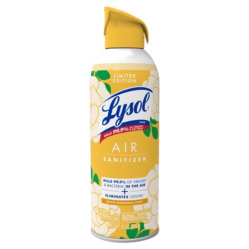 Lysol White Gardenia Scent Air Sanitizer, 10 oz