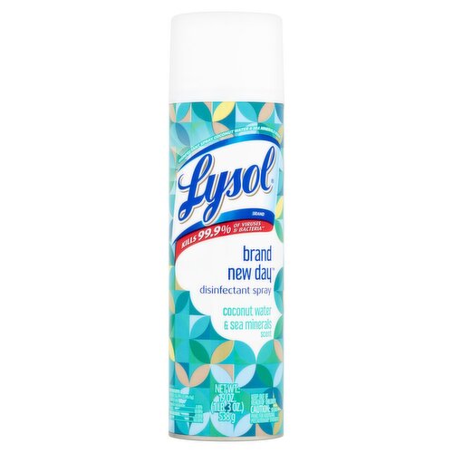 Lysol Brand New Day Coconut Water & Sea Minerals Scent Disinfectant Spray, 19 oz