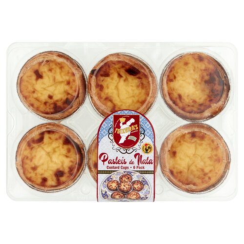 Teixeira's Bakery Pasteis de Mata Custard Cups,6 count, 12 oz