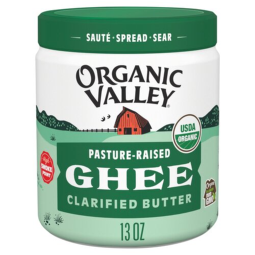 Organic Valley Clarified Butter Ghee, 13 oz
