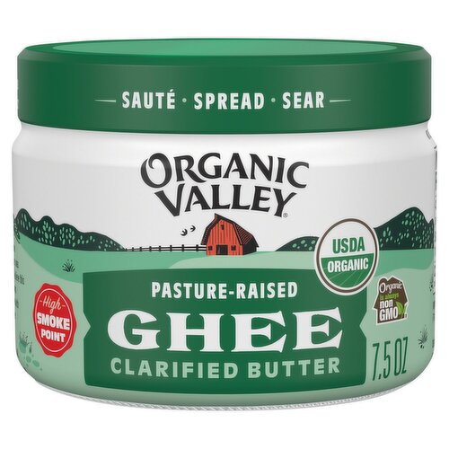 Organic Valley Clarified Butter Ghee, 7.5 oz