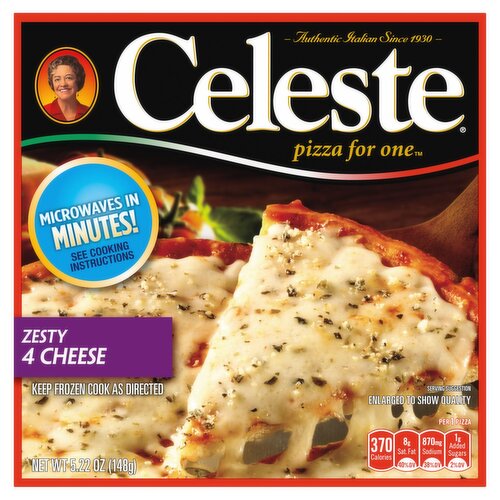 Celeste Pizza for One Zesty 4 Cheese Pizza, 5.22 oz