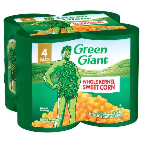 Green Giant Whole Kernel Sweet Corn, 15.25 oz, 4 count ShopRite