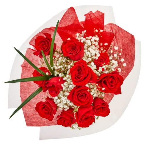 Premium Dozen Red Rose Bouquet