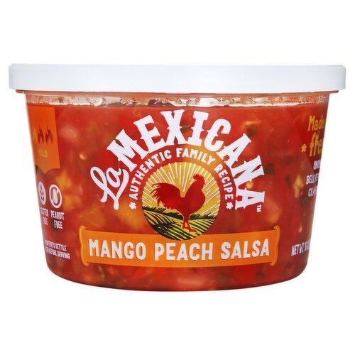 La Mexicana Mild Mango Peach Salsa, 16 oz