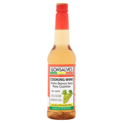 Gonsalves Dry White Cooking Wine, 25.4 oz