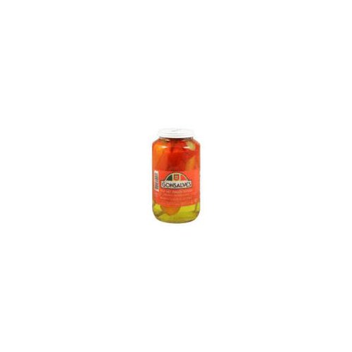 Gonsalves Red Finger Peppers - Hot, 32 fl oz