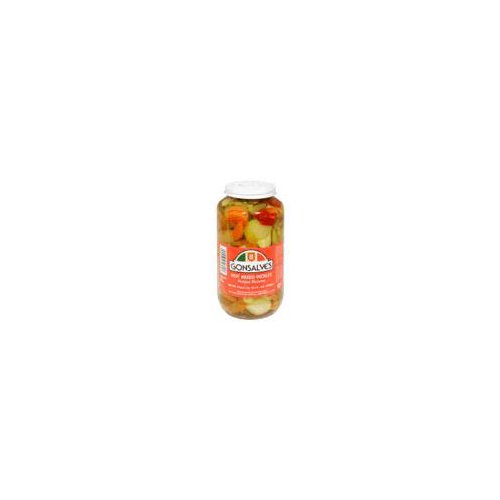 Gonsalves Pickles - Mixed Hot, 32 fl oz