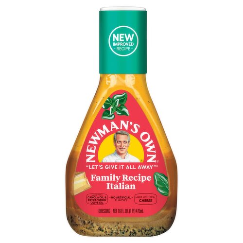 Newman's Own Italian Family Recipe Dressing, 16 fl oz