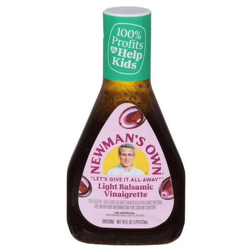 Newman's Own Light Balsamic Vinaigrette Dressing, 16 fl oz