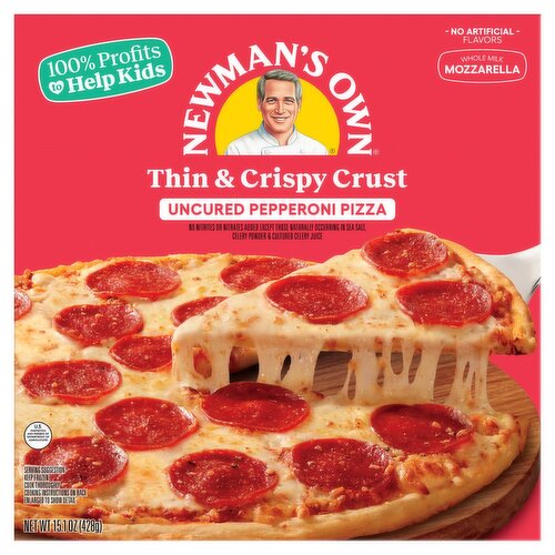 Newman's Own Thin & Crispy Crust Uncured Pepperoni Pizza, 15.1 oz