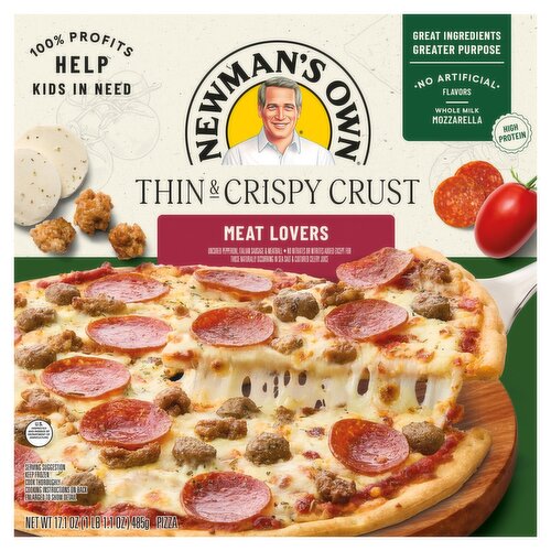 Newman's Own Meat Lovers Thin & Crispy Crust Pizza, 17.1 oz