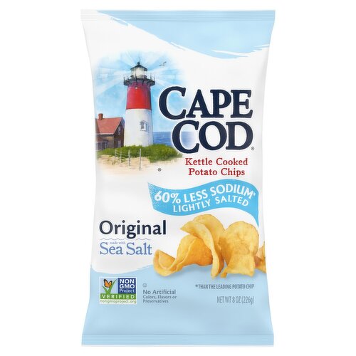 Cape Cod Original Lightly Salted Kettle Cooked Potato Chips, 8 oz