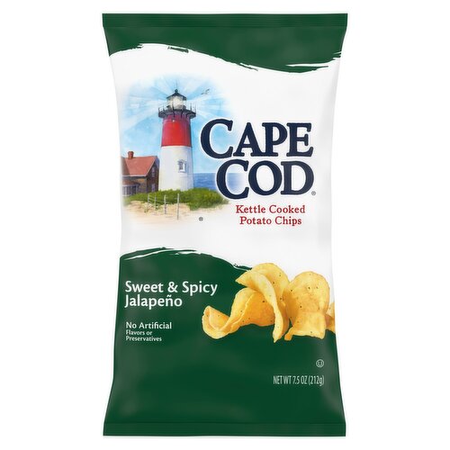 Cape Cod Sweet & Spicy Jalapeño Kettle Cooked Potato Chips, 7.5 oz