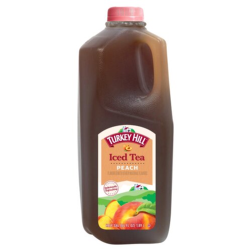 Turkey Hill Peach Iced Tea, half gal