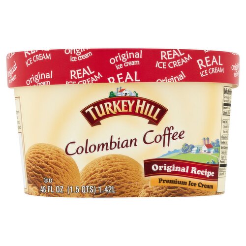 Turkey Hill Colombian Coffee Premium Ice Cream, 48 fl oz