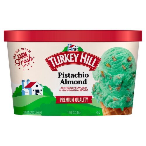 TURKEY HILL Pistachio Almond Frozen Dairy Dessert, 1.44 qt