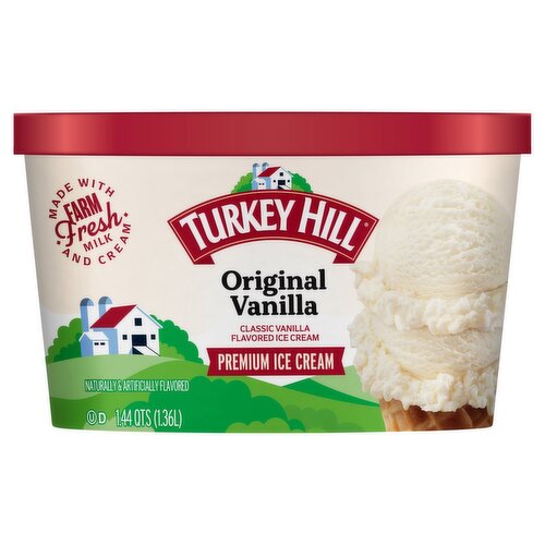 TURKEY HILL Original Vanilla Premium Ice Cream, 1.44 qts