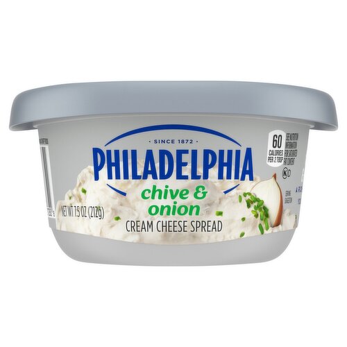 Philadelphia Chive & Onion Cream Cheese Spread, 7.5 oz