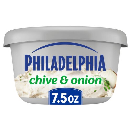 Philadelphia Chive & Onion Cream Cheese Spread, 7.5 oz