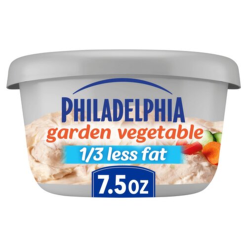 Philadelphia Garden Vegetable Reduced Fat Cream Cheese with Vegetables, 7.5 oz