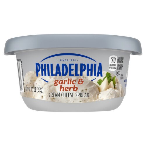 Philadelphia Garlic & Herb Cream Cheese Spread, 7.5 oz