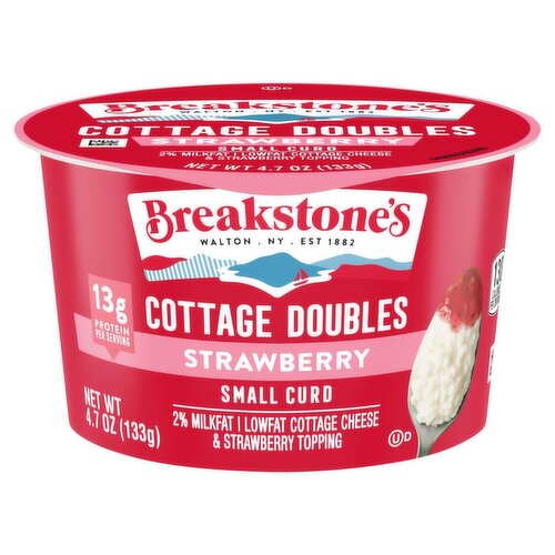 Breakstone's Strawberry Small Curd Cottage Doubles, 4.7 oz