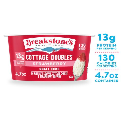 Breakstone's Strawberry Small Curd Cottage Doubles, 4.7 oz