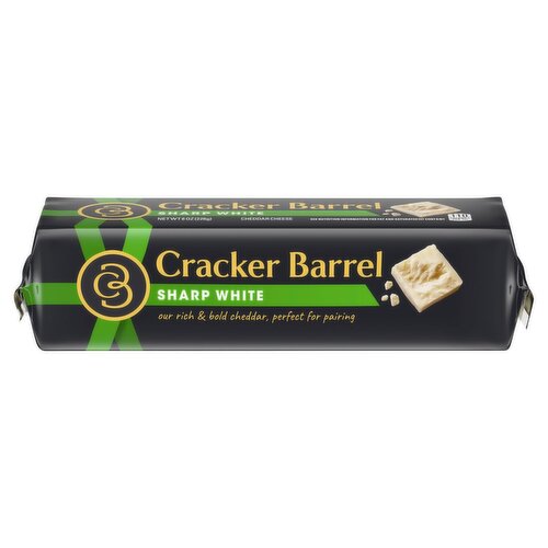 Cracker Barrel Sharp White Cheddar Cheese, 8 oz