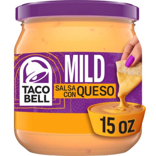 Taco Bell Mild Salsa Con Queso Mild Cheese Dip, 15 oz