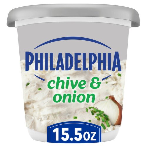 Philadelphia Chive & Onion Cream Cheese Spread, 15.5 oz