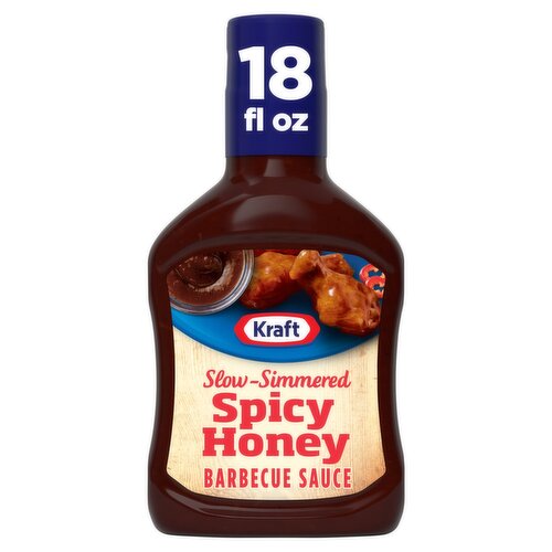 Kraft Slow Simmered Spicy Honey Barbecue Sauce, 18 oz