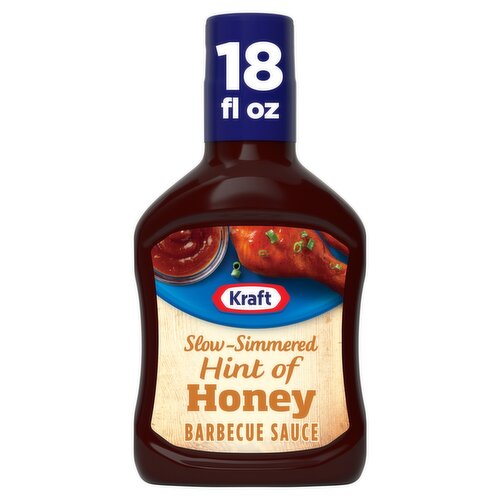 Kraft Slow-Simmered Hint of Honey Barbecue Sauce, 18 oz