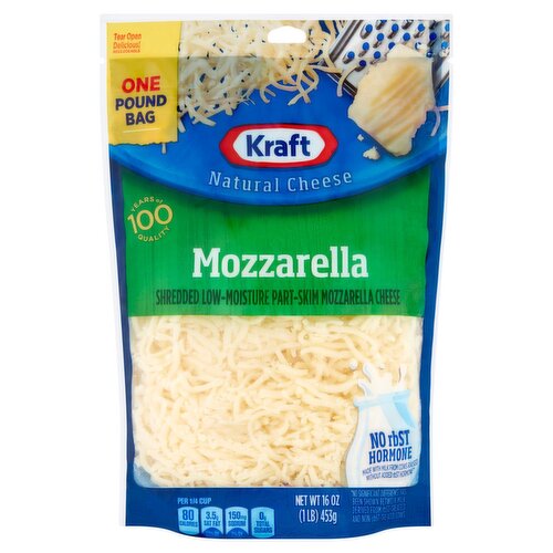 Kraft Natural Mozzarella Cheese, 16 oz