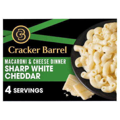 Cracker Barrel Sharp White Cheddar Macaroni & Cheese Dinner, 14 oz