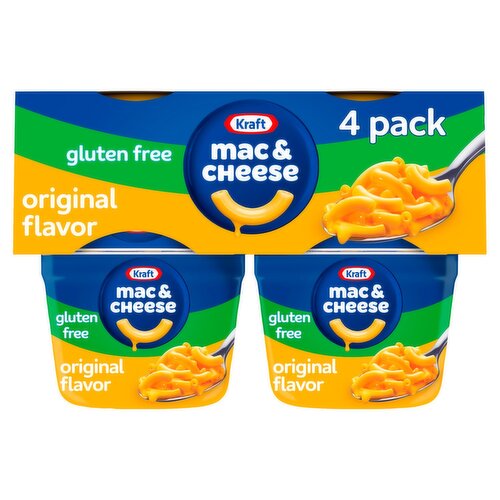  Kraft Mac & Cheese Original Flavor Pasta & Cheese Sauce Mix, 1.9 oz, 4 count