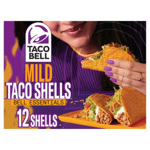 Taco Bell Mild Seasoned Flavor Crunchy Taco Shells, 12 count, 4.8 oz