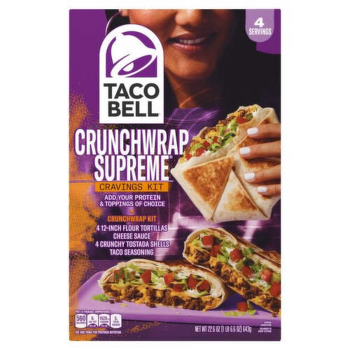 Taco Bell Crunchwrap Supreme Cravings Kit, 22.6 oz