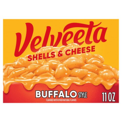 Velveeta Buffalo Style Flavored Shells Pasta with Cheese Sauce & Seasoning, 11 oz