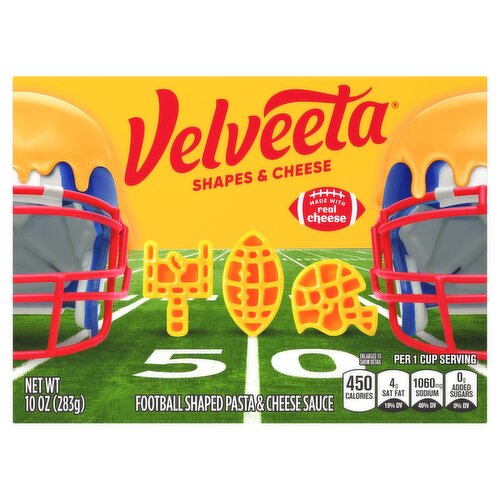 Velveeta Football Shaped Pasta & Cheese Sauce, 10 oz