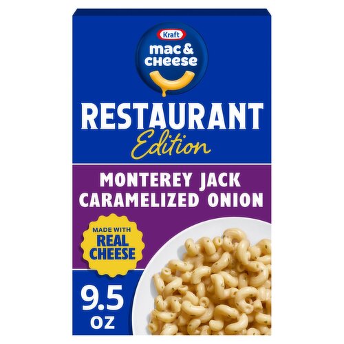 Kraft Mac & Cheese Monterey Jack Caramelized Onion Pasta and Cheese Sauce Mix, 9.5 oz
