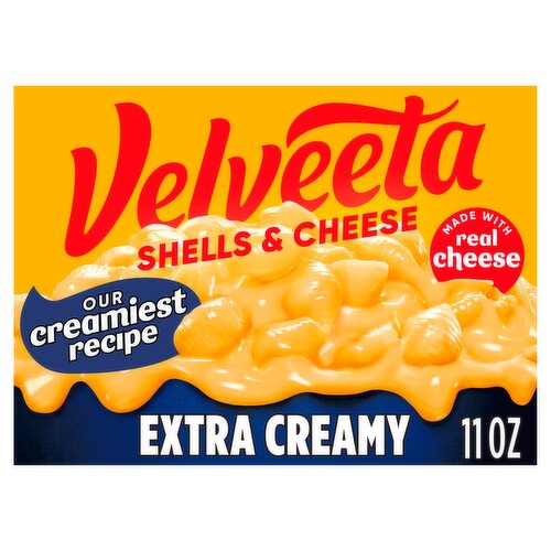 Velveeta Shells & Cheese Extra Creamy Cheese Sauce & Shell Pasta, 11 oz