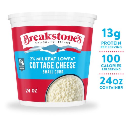 Breakstone's 2% Milkfat Lowfat Small Curd Cottage Cheese, 24 oz