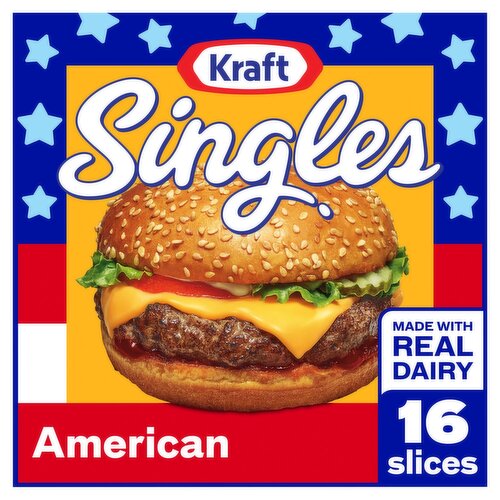 Kraft Singles American Cheese Slices, 16 count, 12 oz