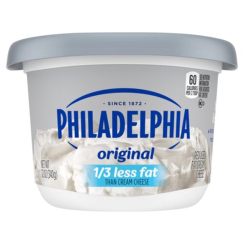 Philadelphia Original Reduced Fat Cream Cheese, 12 oz