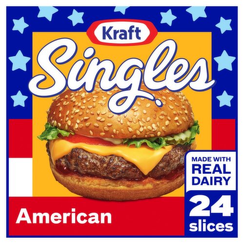 Kraft Singles American Cheese Slices, 24 count, 16 oz