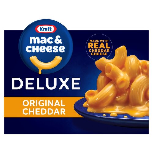 Kraft Mac & Cheese Deluxe Original Cheddar Macaroni & Cheese Sauce, 14 oz