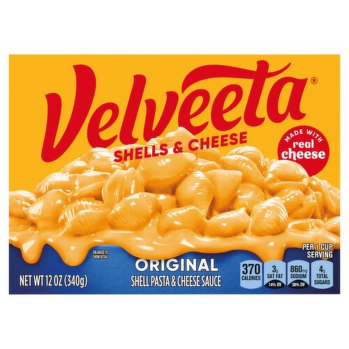 Velveeta Original Shells Pasta & Cheese Sauce, 12 oz