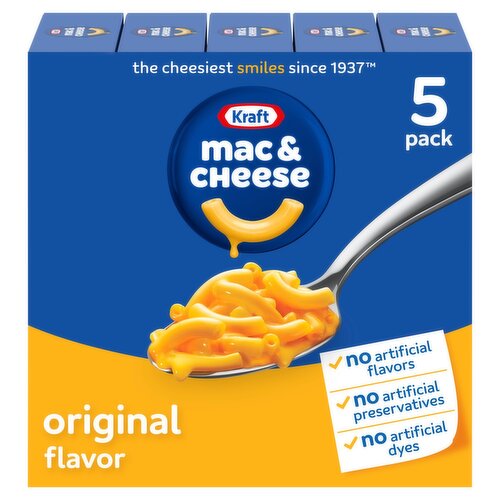 Kraft Original Flavor Macaroni & Cheese Sauce Mix, 7.25 oz, 5 count