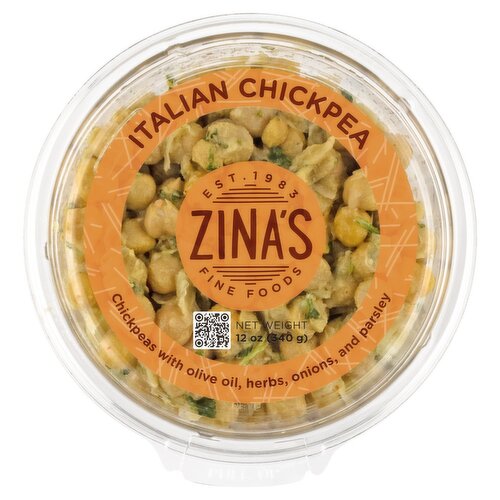 Zina's Fine Foods Italian Chickpea, 12 oz